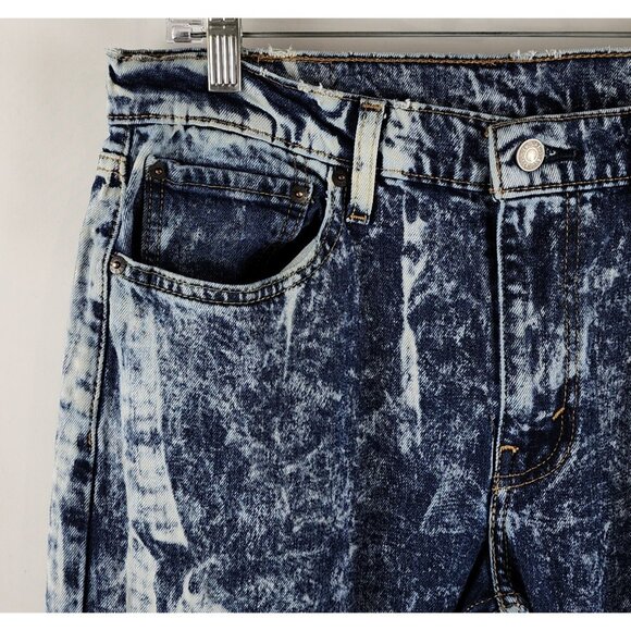 Levis Jeans Mens 32x32 Blue 512 Vintage Stone Wash Tapered Denim - Picture 3 of 12